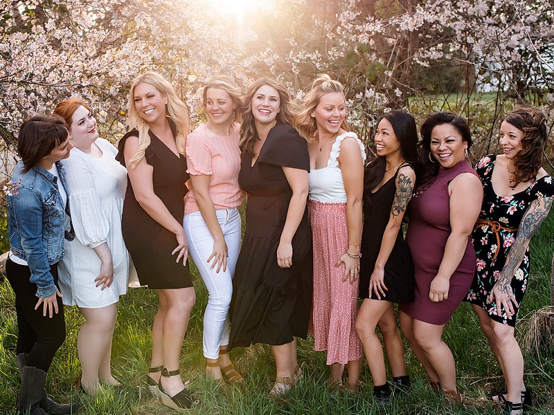 a group of people posing for a photo